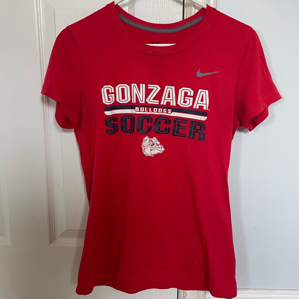 Gonzaga soccer workout shirt